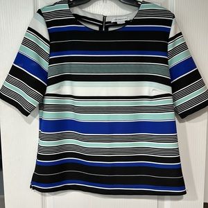 Liz Claiborne Large Striped Top